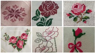 Fabulous New Flower Cross Stitch Patterns Ideas For Table Cloth & Borderline