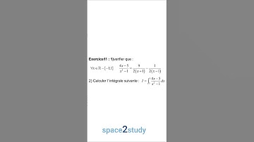Exercice 11 - Calculs intégrales - 2BAC - Exercices corrigés - 3105 @space2study