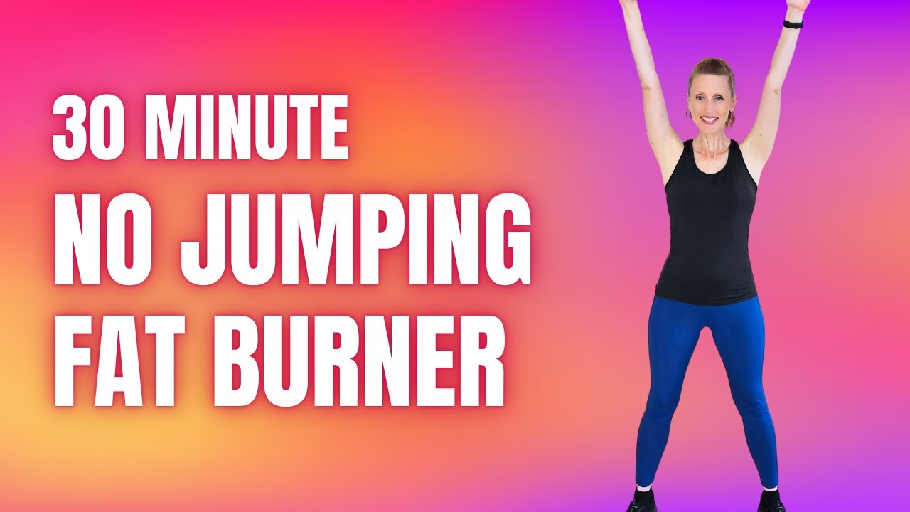 30 минут 🔥 Сжигатель жира без прыжков 🔥 с растяжкой после тренировки 🔥 Сжигает калории 🔥 Трениров...