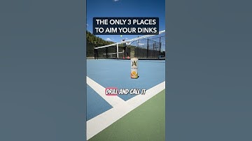 The ONLY 3 places to aim your dinks in #pickleball