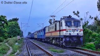 05645 Mumbai LTT Guwahati Dadar Express With LALA GUDA WAP7 First Time | Crossing Chaidhabanni Halt