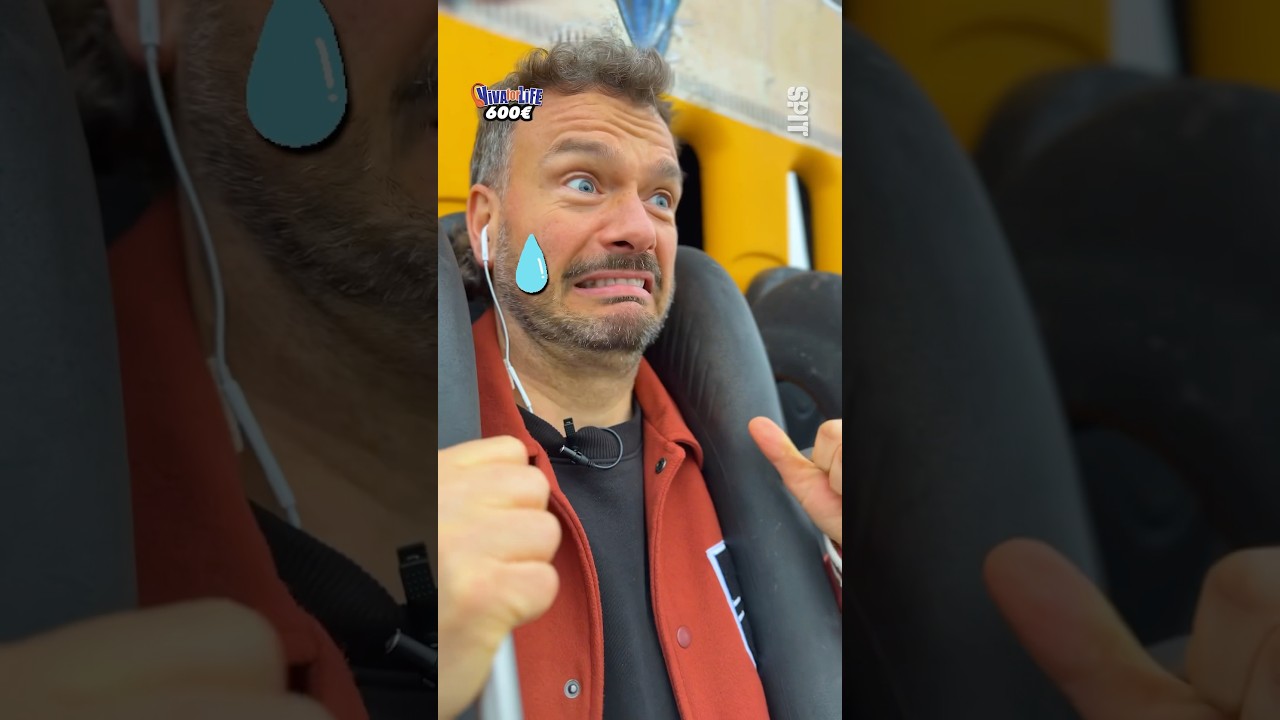 À la moindre erreur, Hugues Hamelynck chute de 77 mètres ! 😱🎢 #walibi #vivaforlife #shorts