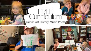 FREE curriculum || One Week of Under the Home || Science || Music || Art History || Poetry