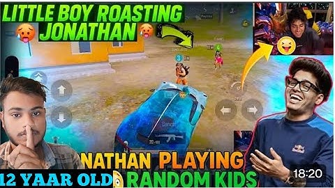 😱Jonathan playing 12 year old Random kids | 12 year Little boy Roasting Jonathan gaming | #jonathan