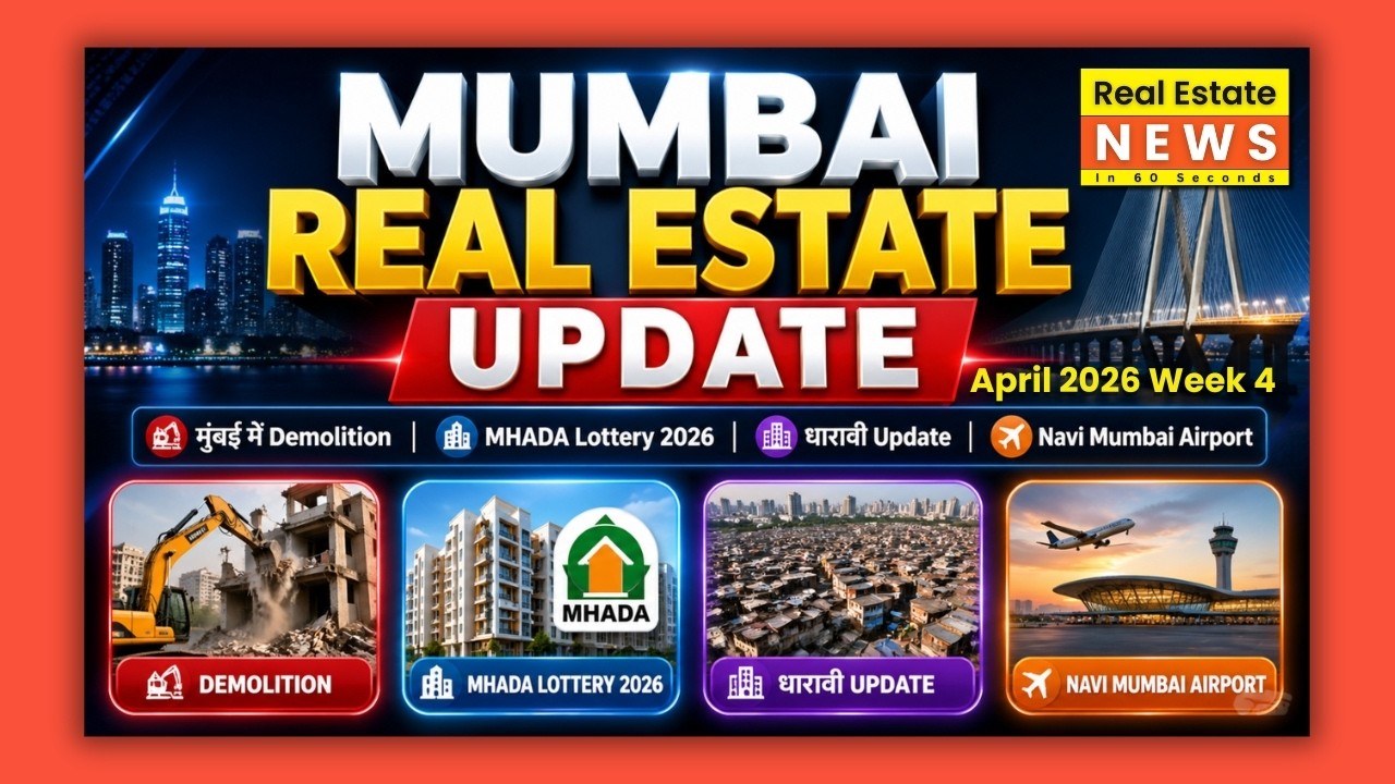 Mumbai Real Estate Weekly Update MHADA Lottery 2026 धारावी Update Navi ...
