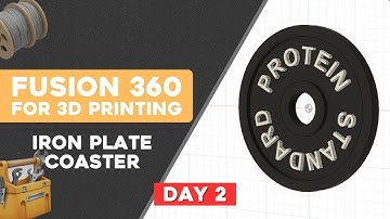 Day 2: Learn Fusion 360 for 3D Printing | Designing A Coaster