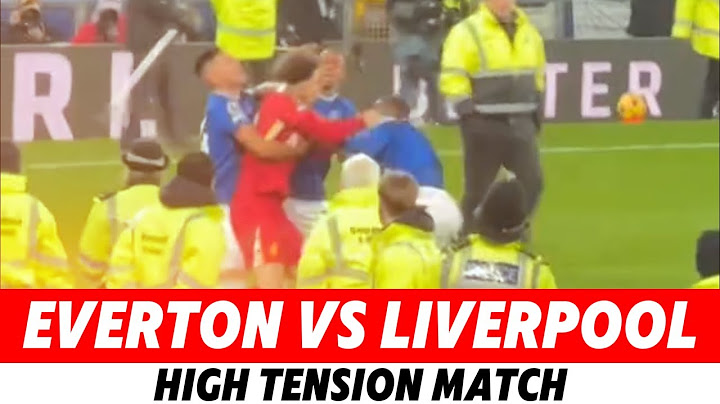 Everton Vs Liverpool Match Drama