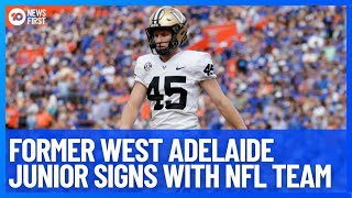 Former West Adelaide Junior Matthew Hayball Signs With NFL Team, New Orleans Saints | 10 News First