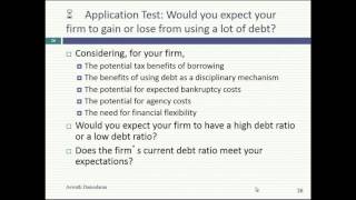Session 17 (MBA): The MM Theorem & Cost of capital approach