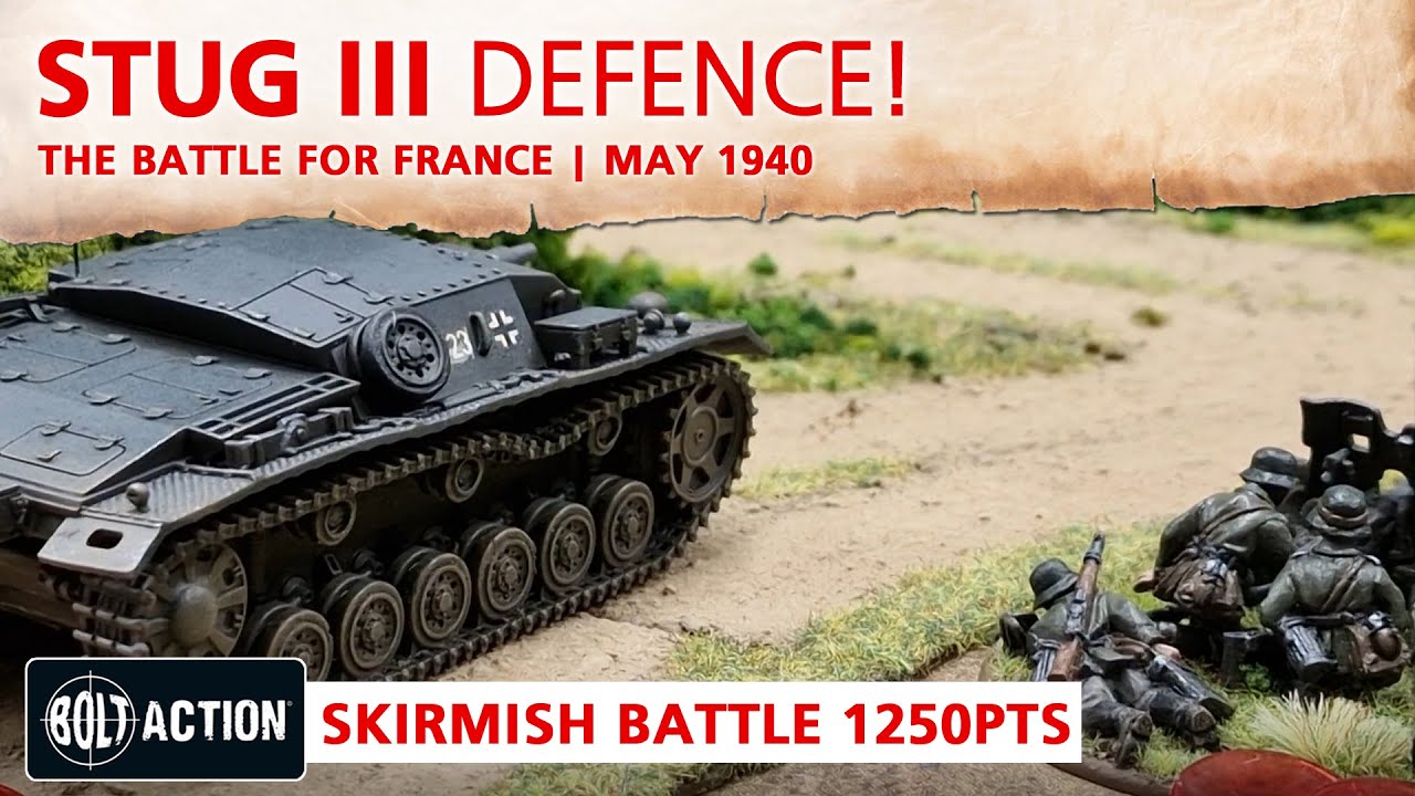 Germans vs BEF (British Expeditionary Force) Bolt Action Battle Report 3rd Edition 1250pts