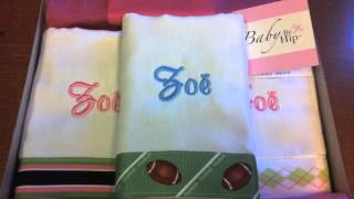 Monogrammed Baby Gift Sets