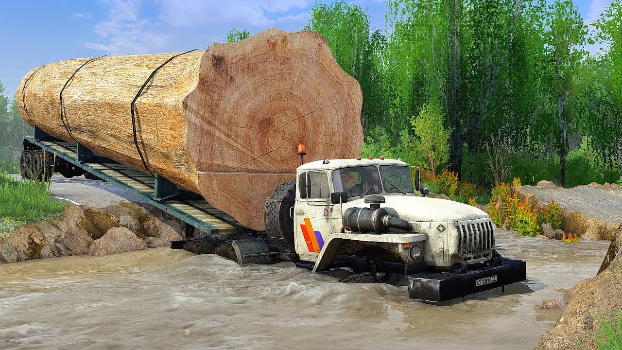 Скрытые опасности на лесозаготовительных маршрутах вас ШОКИРУЮТ - Spintires Mudrunner 2018