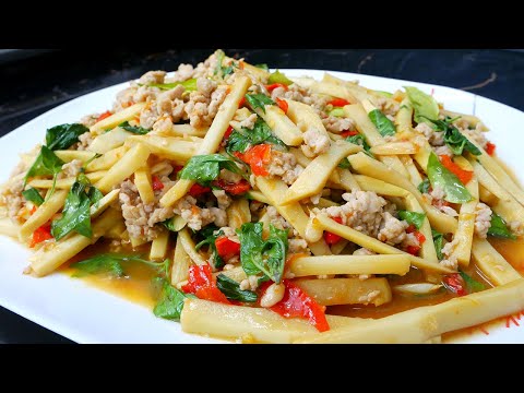 ผัดหน่อไม้หมูสับ อร่อยง่ายๆ ด้วยมือเรา กับเมนูประจำร้านข้าวแกง