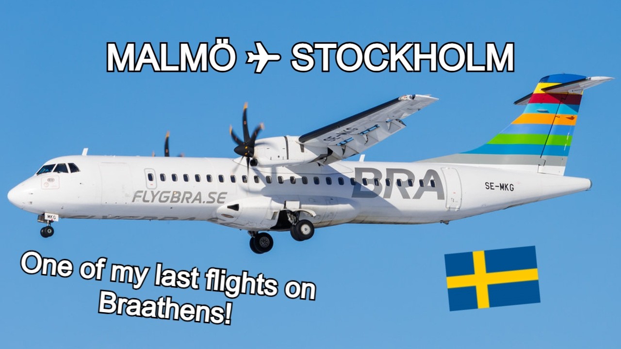 TRIP REPORT | BRA Braathens Regional Airlines ATR72 Malmö (MMX)-Stockholm (BMA)
