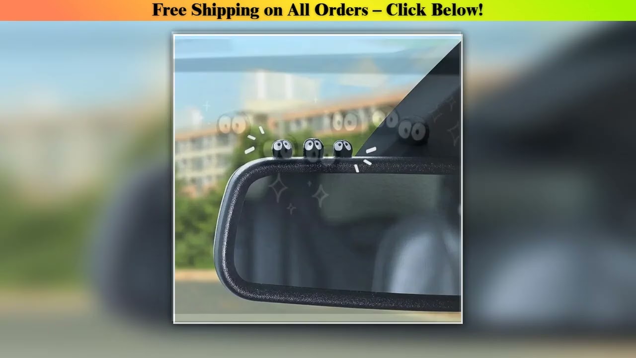 Automotive Black Coal Car Decoration Funny Center Console Dashboard Decors Self Adhesive Soot