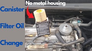 How to change oil with a canister filter (Toyota)