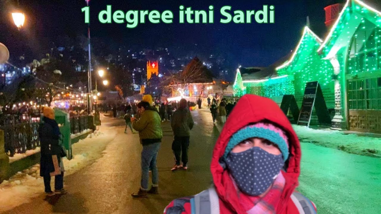 Shimla Malling In Snow cold Evening