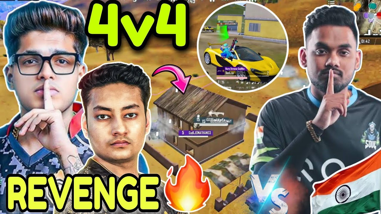 Godlike Vs Soul 4v4 Fight 🔥 Jonathan Vs Manya 😲 Godl Revenge - YouTube