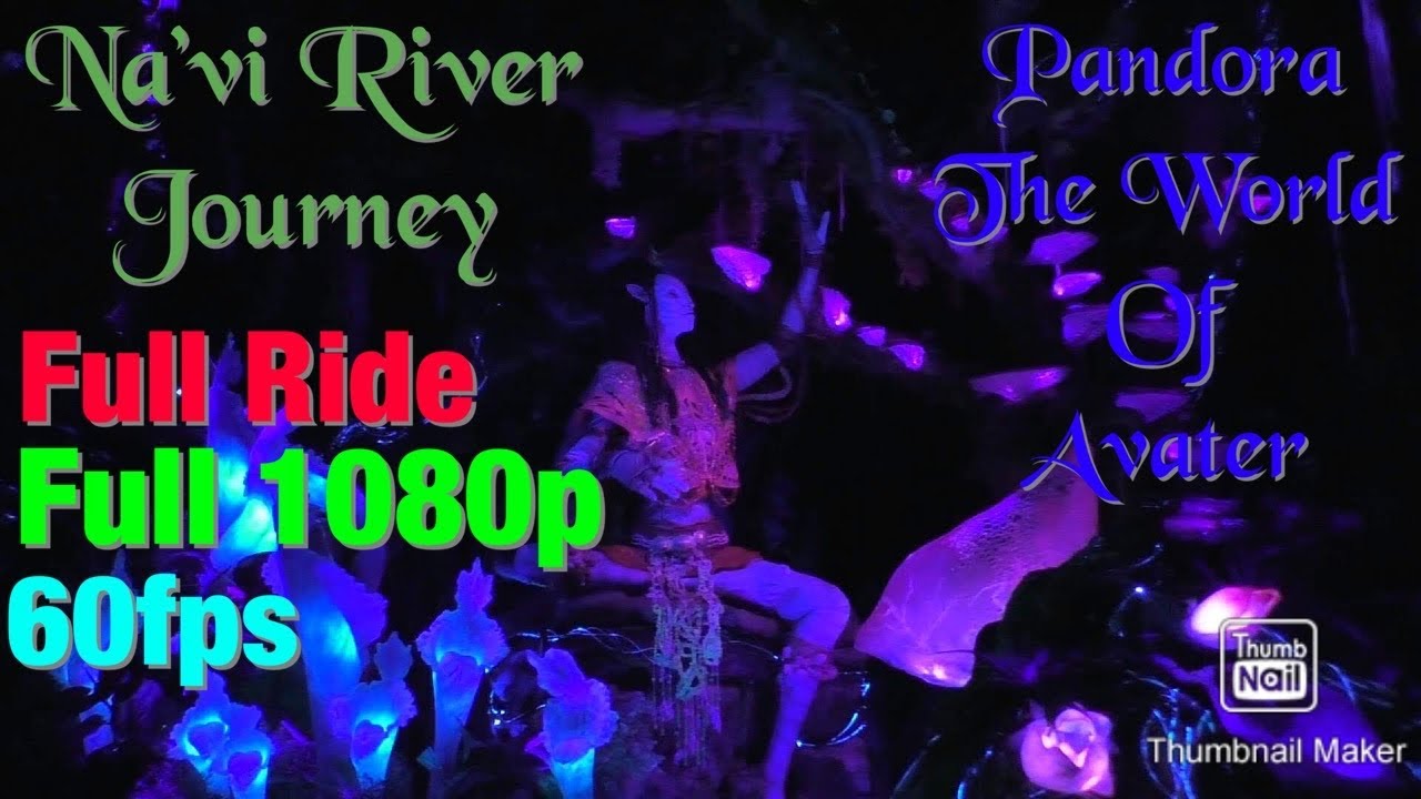 Na'vi River Journey Full Boat Ride Attraction WDW Animal Kingdom Pandora Full 1080p 60fps POV 2019