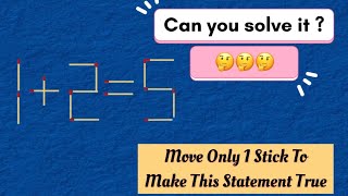 Test Your Brain Power! ⚡ Match Stick Puzzle #puzzles #teachingtreasury