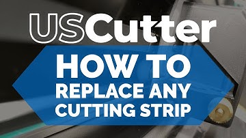 How to Replace a Cutting Strip on Any USCutter Vinyl Cutter
