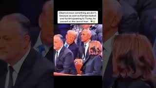 Why did Obama pause the moment Kamala looked over? 👁️🤔