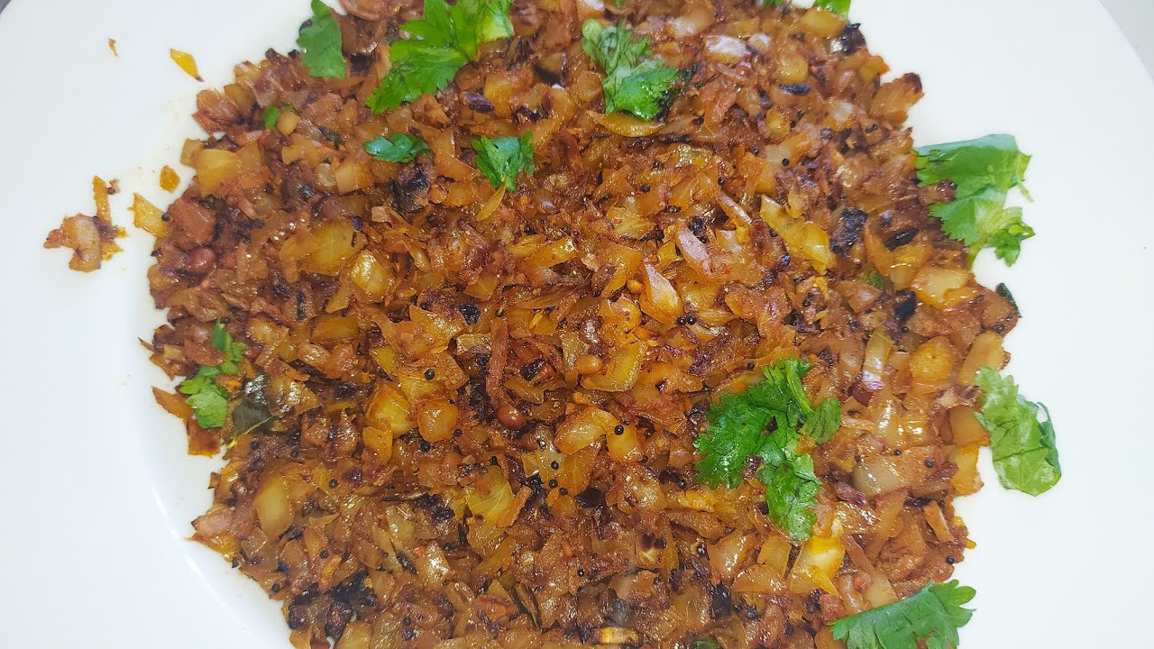 Recipe for Cabbage fry in Telugu YouTube