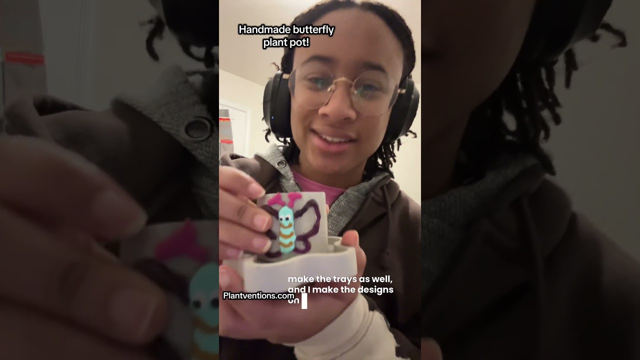 Butterfly planter! Perfect for artist spaces! 