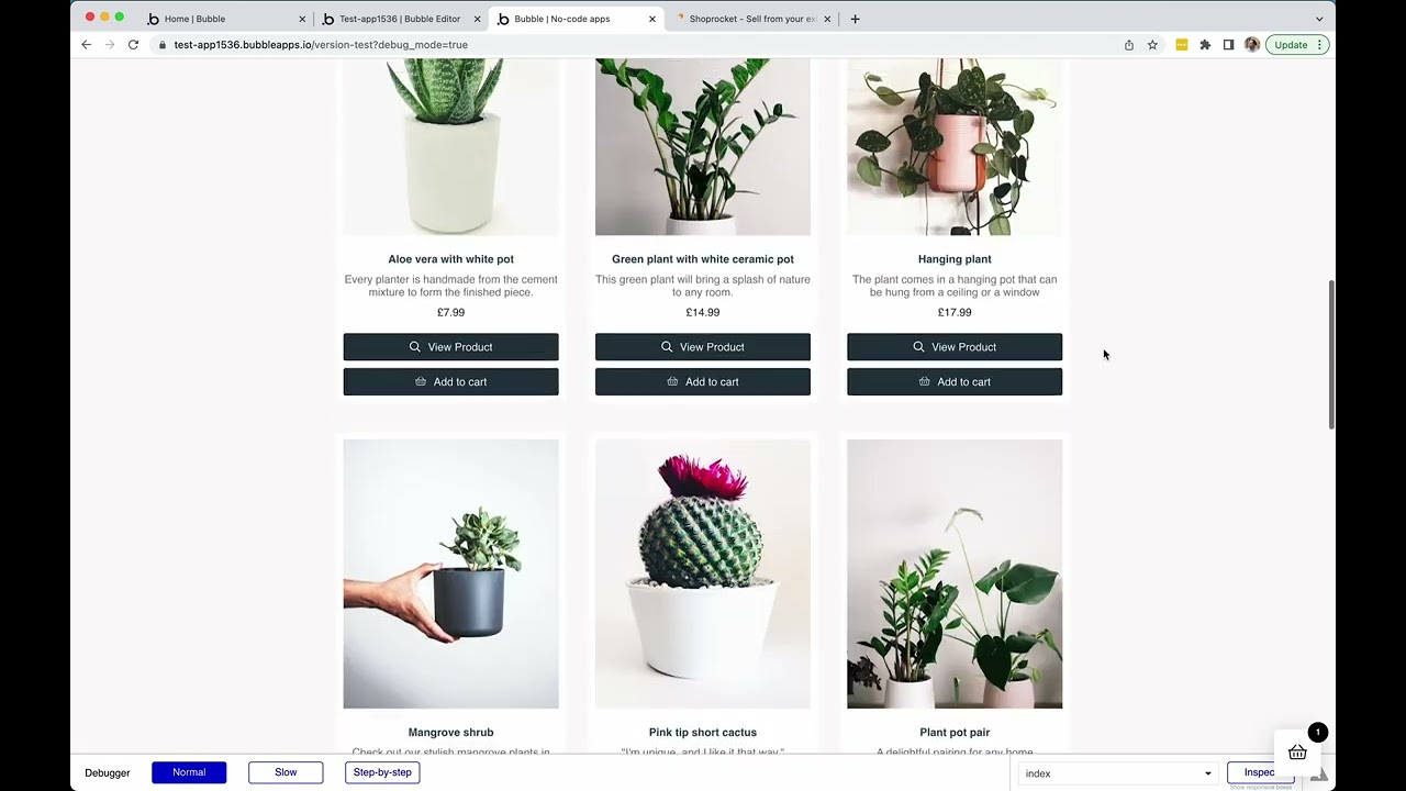 Add complete ecommerce to your Bubble.io website