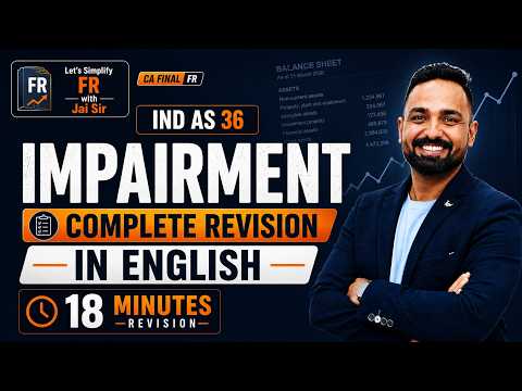 Ind AS 36 | English Revision | One Shot | Impairment of Assets | CA Final FR | CA. Jai Chawwla