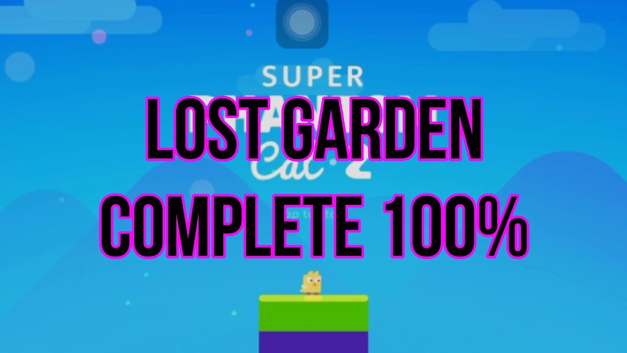 Super Phantom Cat 2 IOS / Android Playthrough - LOST GARDEN 100% Complete