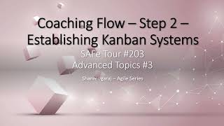Coaching Flow – Step 2 – Establishing Kanban Systems | SAFe 6.0 | Shanmugaraj