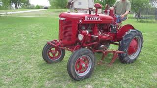 IHC Farmall A Cultivision 2 WD Tractor w/Mounted 2 row Cultivator