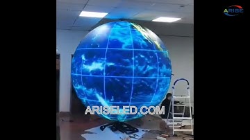 LED video ball LED round display 360 degree led display,custom shape curve round smd spherical led s