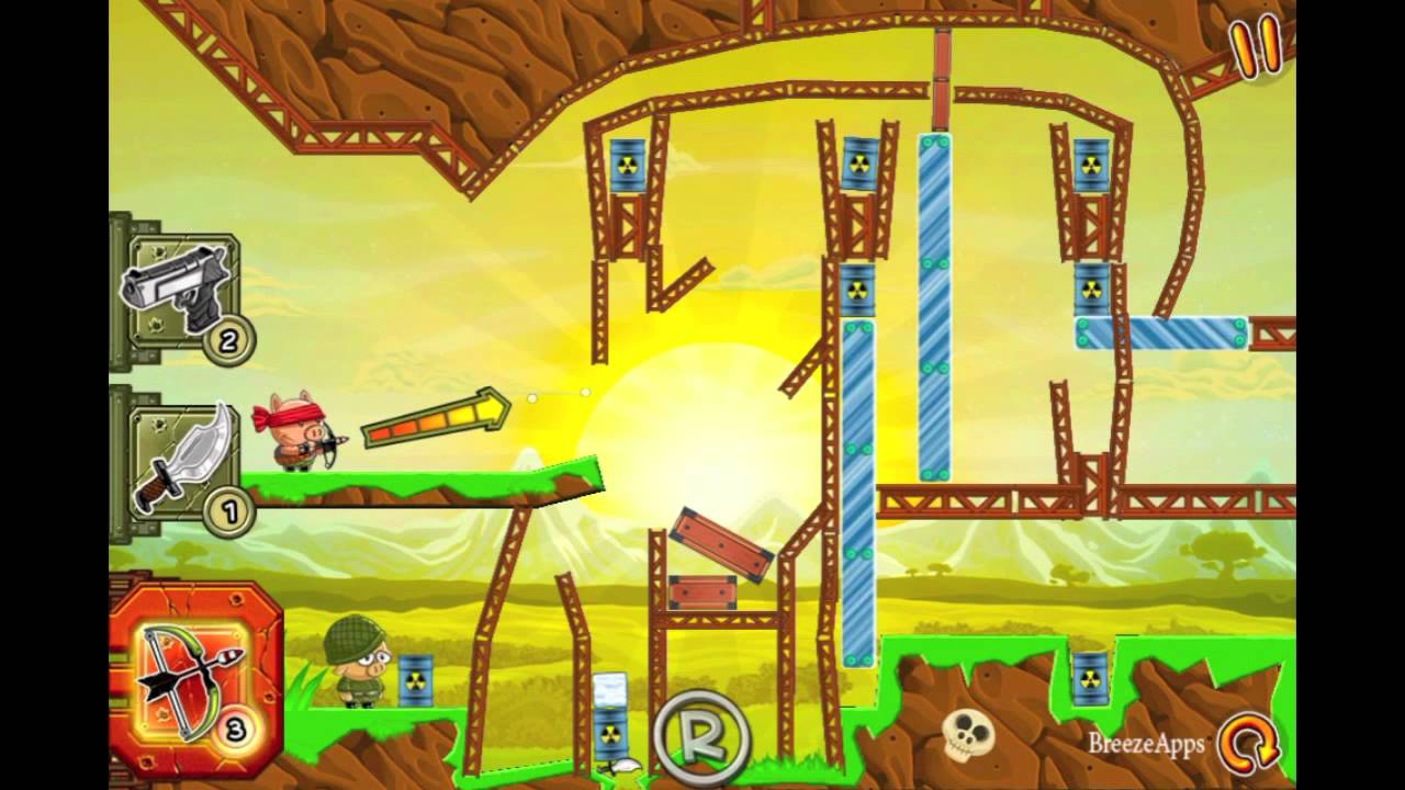 Hambo Gunslinger level 5-39 Walkthrough Gameplay (Gold Medal Level 39 Solution)