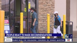 Las Vegas valley residents react to SNHD recommendation to 'mask up'