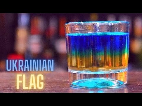 UKRAINIAN FLAG COCKTAIL Recipe