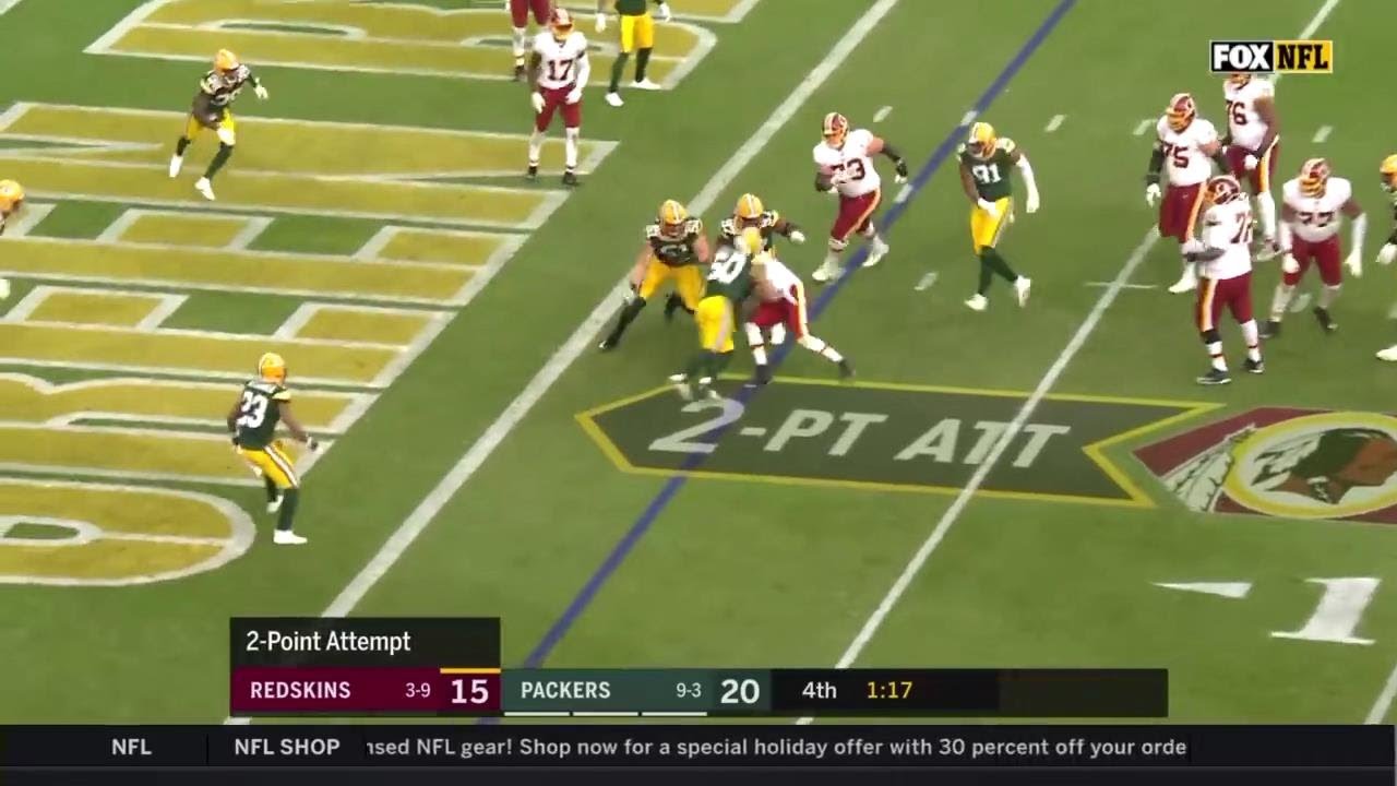 Packers beat Redskins, stay on top of NFC North