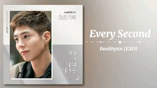 BAEKHYUN(백현) - Every second(나의 시간은) | Record of Youth 청춘기록 OST 3