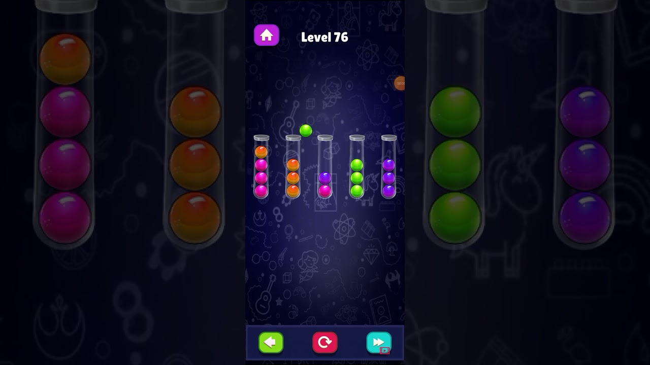Ball Sort Puzzle Easy Level  76    Color Puzzle Games Ball Sort, EJK Games Studio, playlist