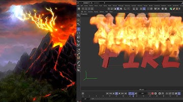 Flame Text | Pyro Simulation | Tutorial | Cinema4D | 2023