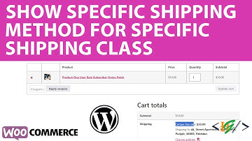 How to Display Specific Shipping Method for Certain Shipping Class in WooCommerce