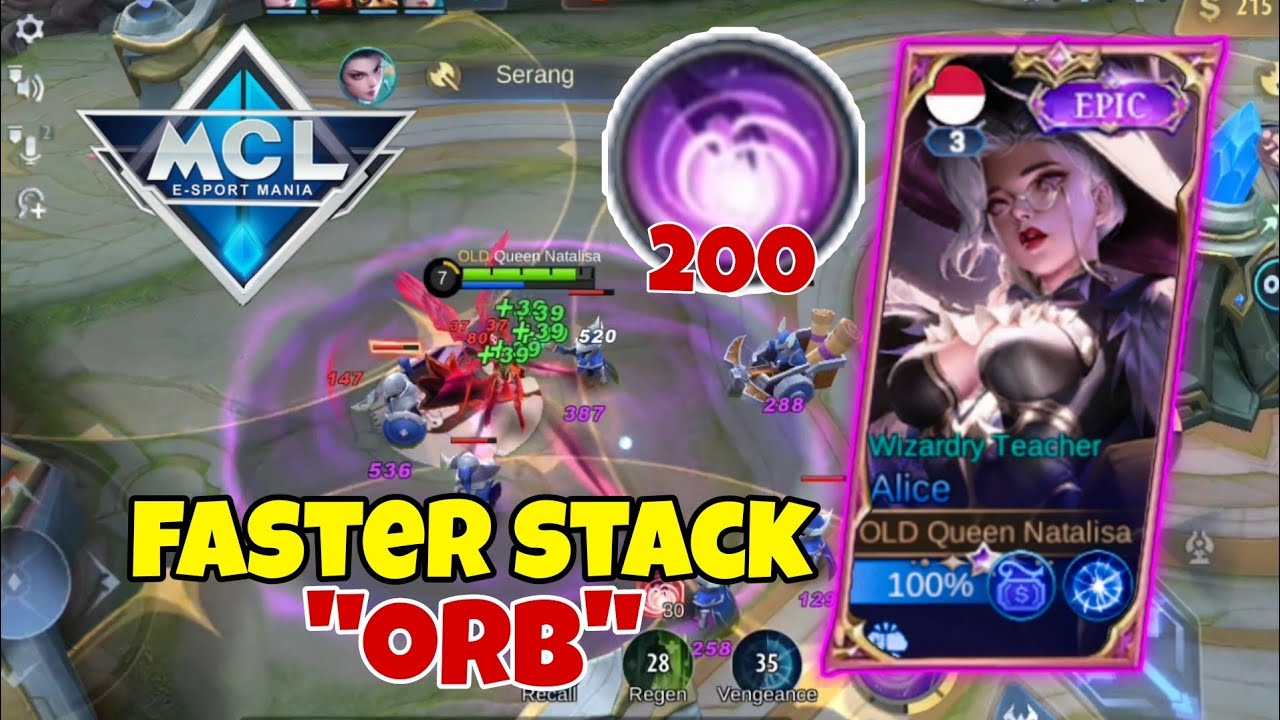 alice MCL grand final faster stack orb cutting minions in exp lane