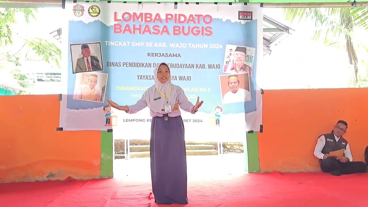 Lomba Pidato Bhs Bugis Tingkat SMP se kab. wajo Tahun 2024 | Ince Rezki Magfirah