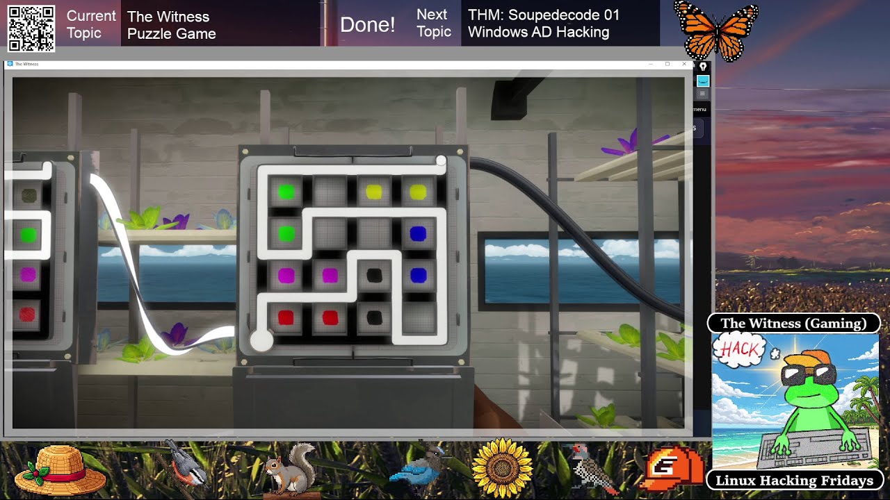 Can Hackers Solve Puzzles? (The Witness) && Linux Hacking Mondays