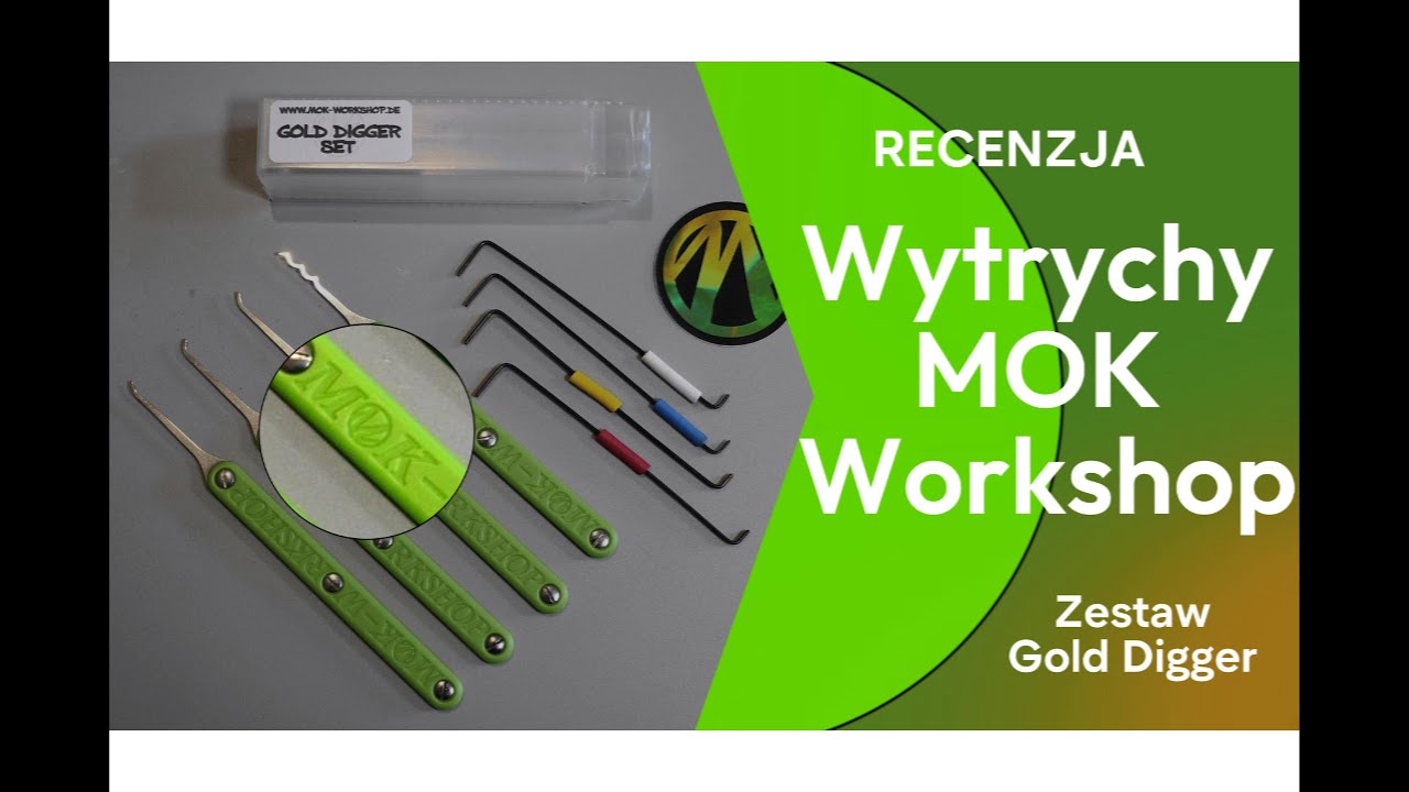 26. Wytrychy MOK (Zestaw Gold Digger) - recenzja, omówienie, prezentacja, praktyka. @Bez Klucza Locksmith Amator