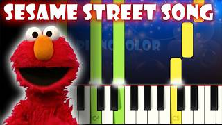 Sesame Street Opening Theme Song | Piano Tutorial | Karaoke