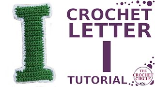 CROCHET LETTER I tutorial with pattern The alphabet letter I How to crochet a letter I
