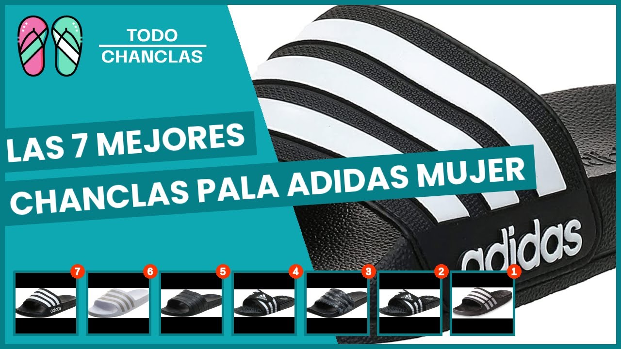 Las 7 mejores chanclas pala adidas mujer - YouTube