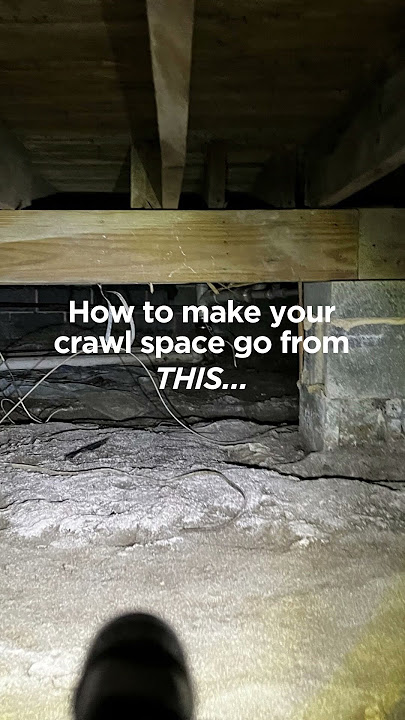 How to Transform Your Wet Crawl Space Into a Dry and Healthy One! #crawlspace #crawlspacerepair